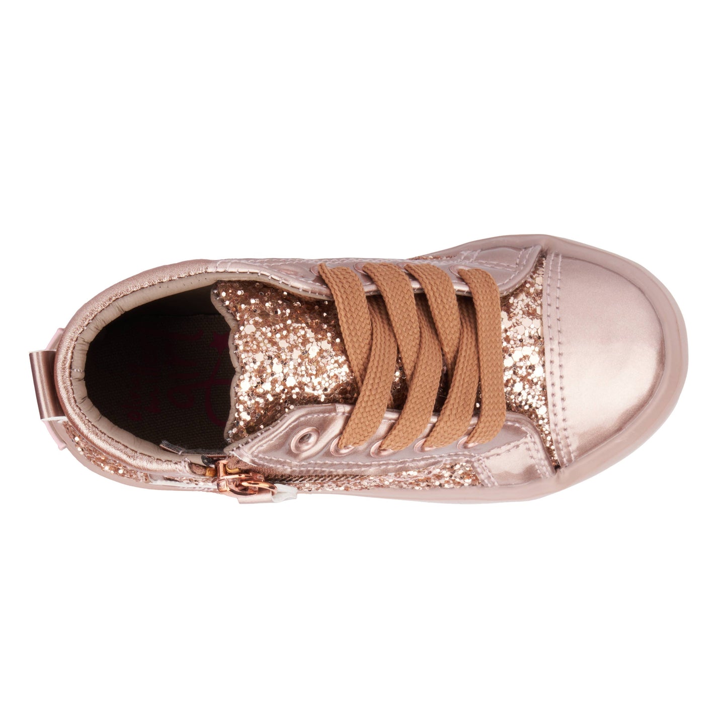 Olivia Miller Girl's Toddler Star High Top Sneakers: SILVER