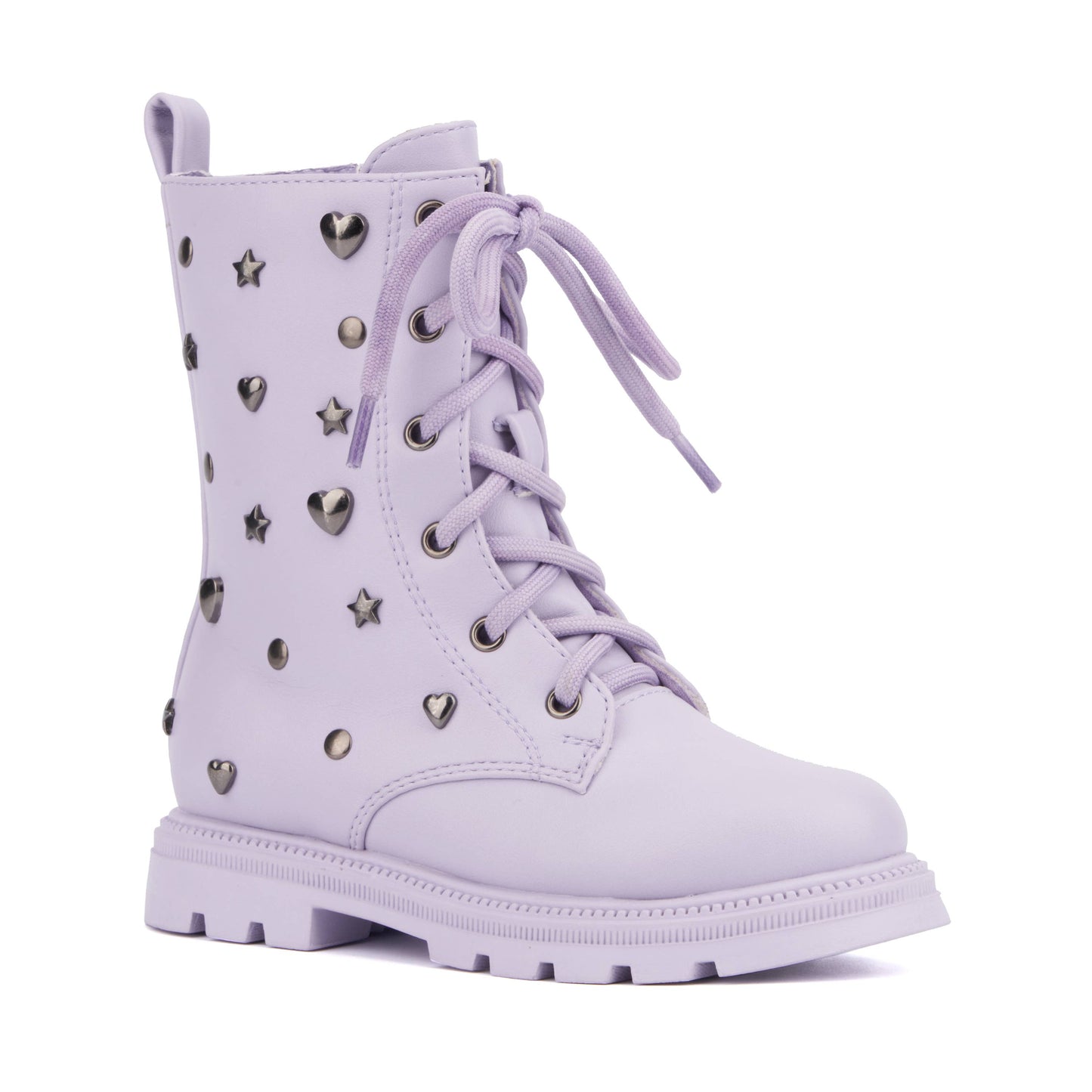 Olivia Miller Girl's Toddler Astro Girl Combat Boots: BLUSH