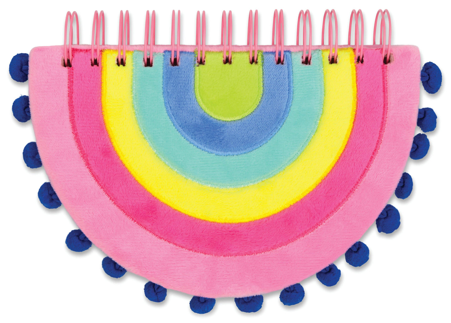 Rainbow Pom Notebook