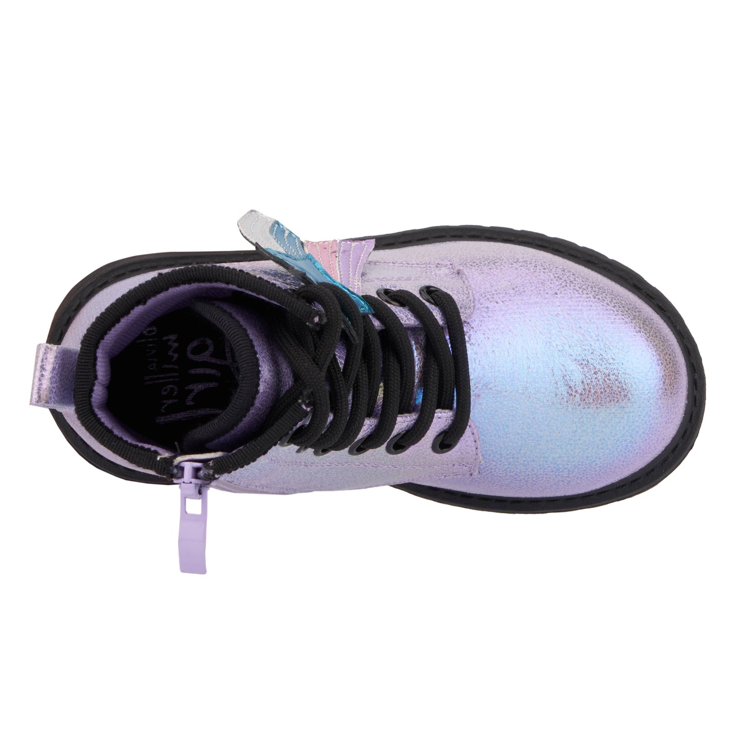 Olivia Miller Girl's Toddler Crystal Sky Combat Boots: PINK
