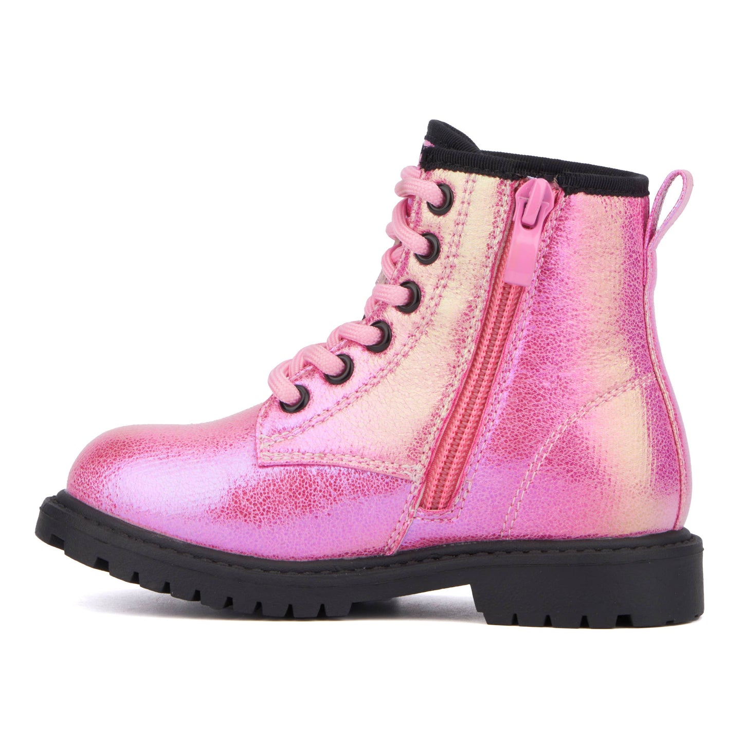Olivia Miller Girl's Toddler Crystal Sky Combat Boots: PINK