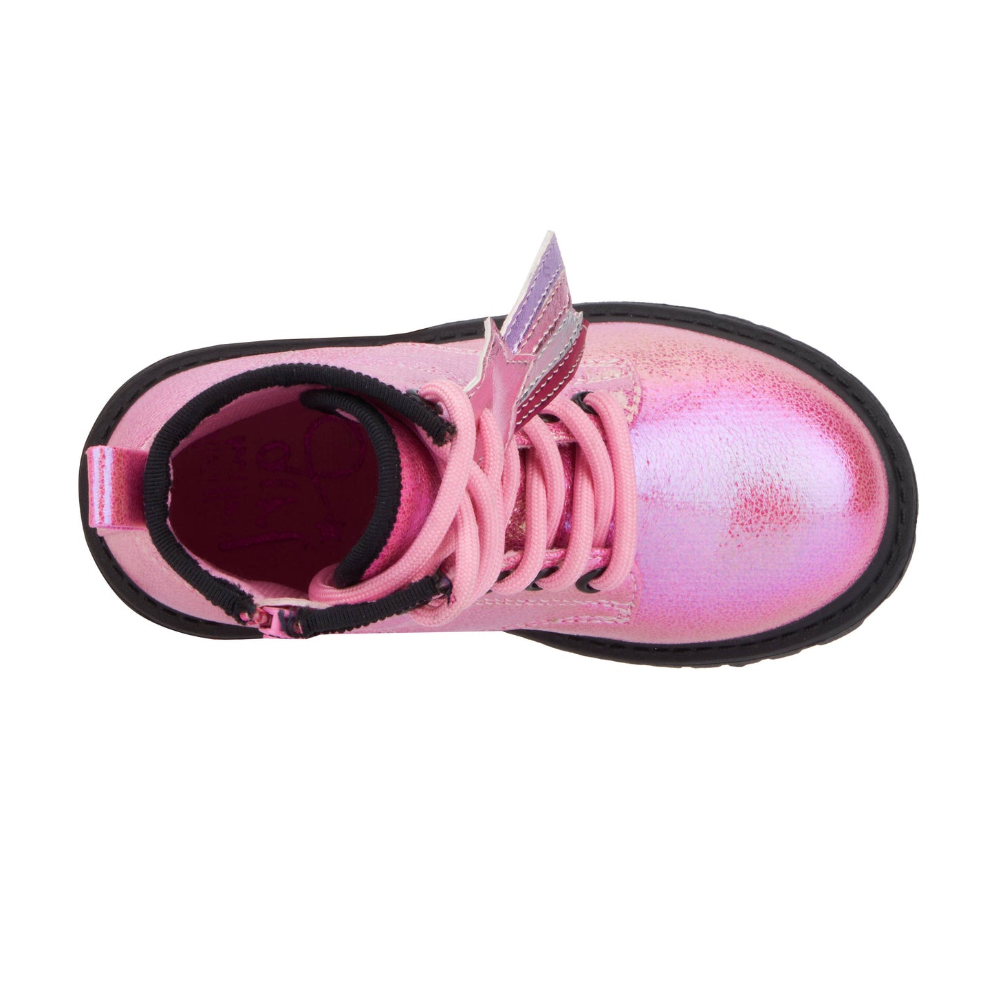 Olivia Miller Girl's Toddler Crystal Sky Combat Boots: PINK