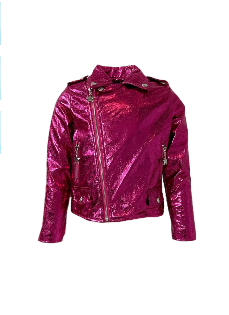 Hot Pink Metallic Moto