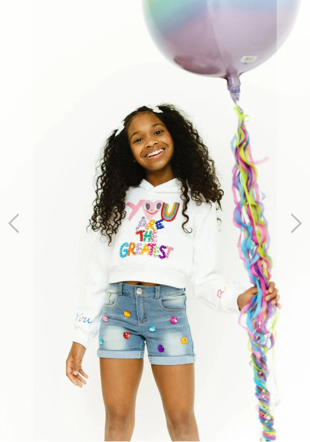 You Are The Greatest White Cropped Hoodie