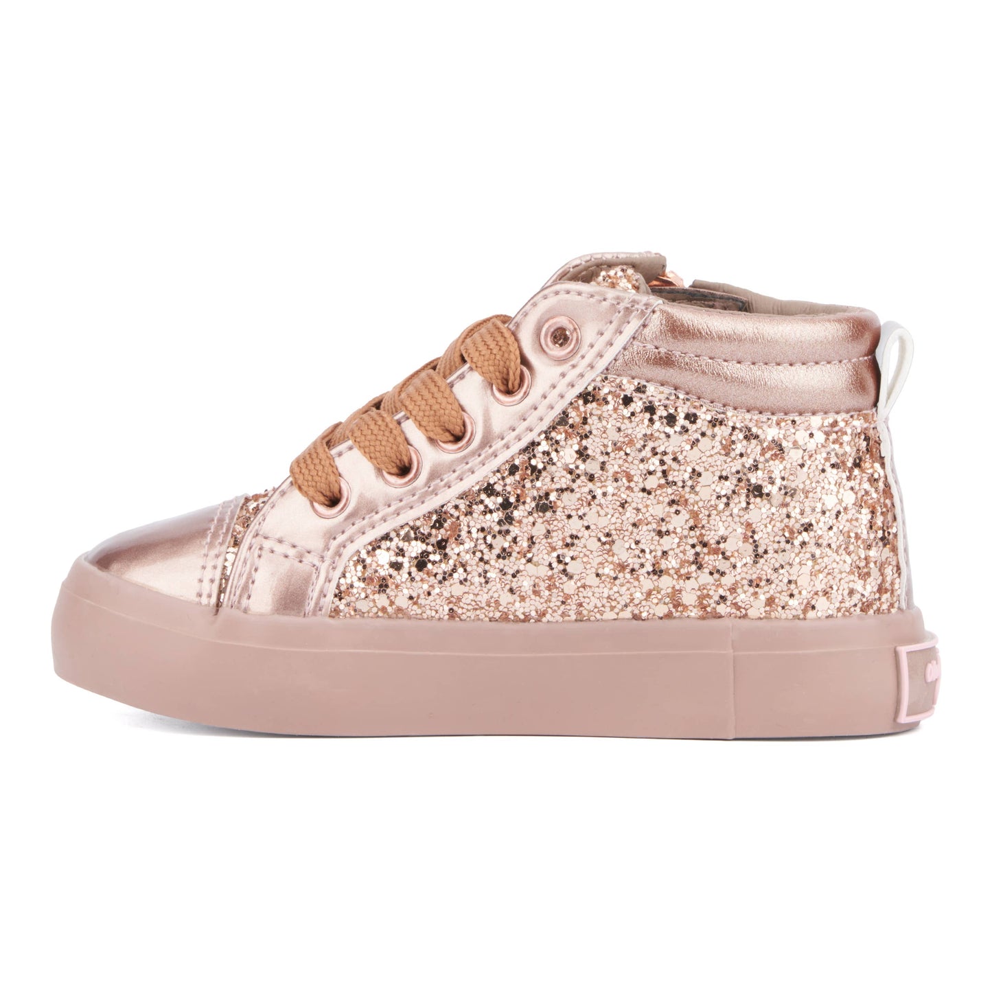 Olivia Miller Girl's Toddler Star High Top Sneakers: SILVER