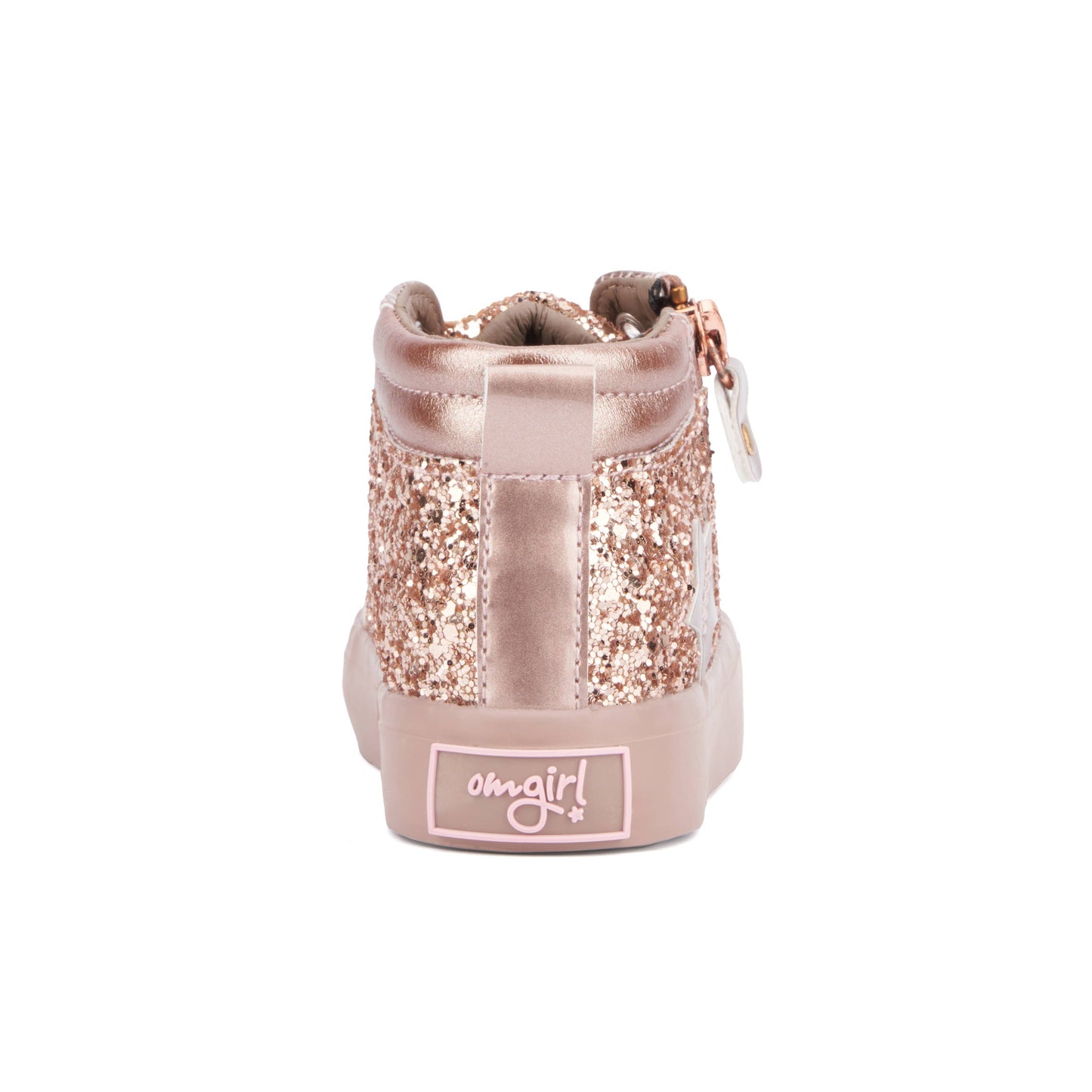 Olivia Miller Girl's Toddler Star High Top Sneakers: SILVER