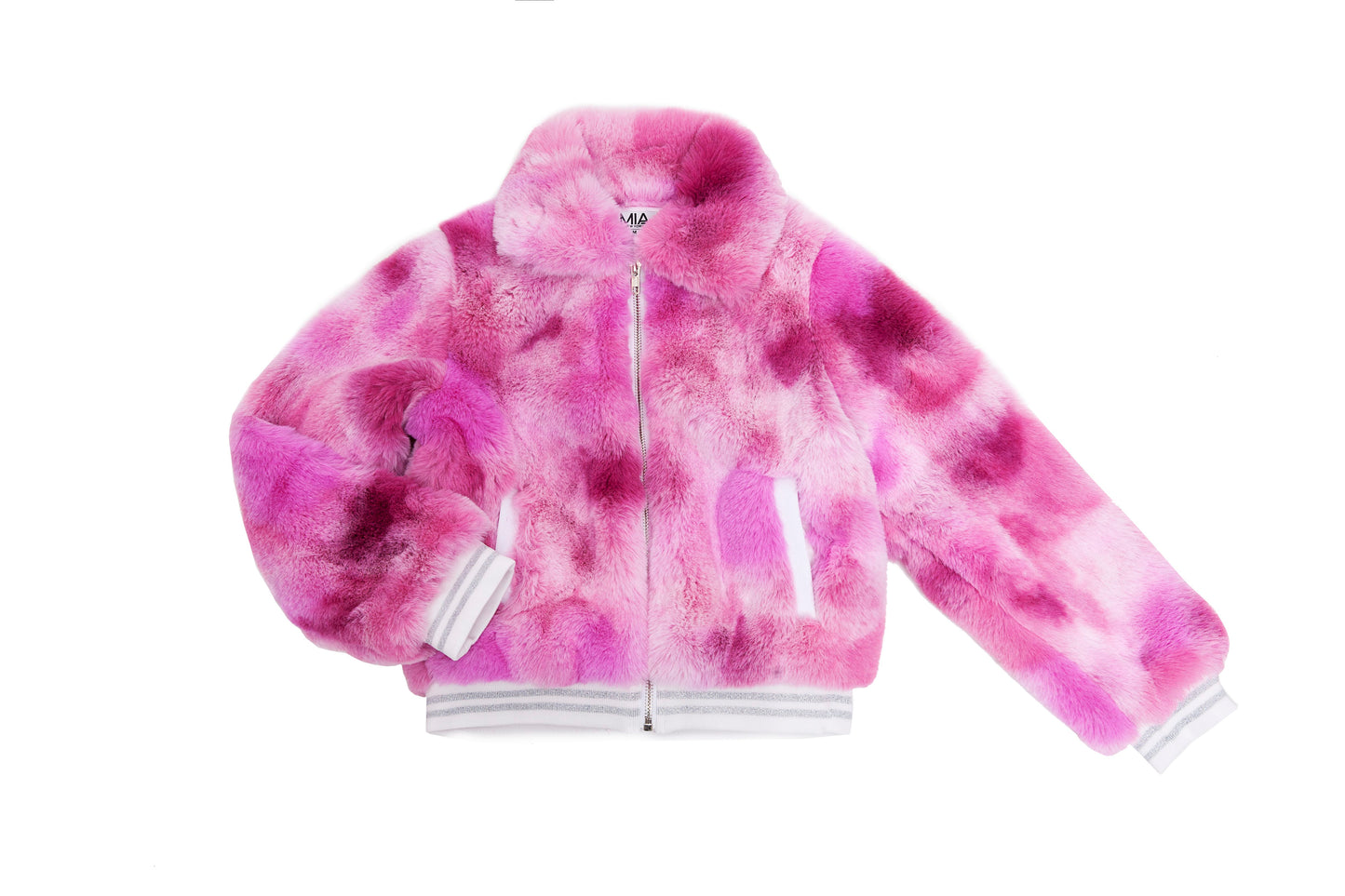Tie Dye Fur Jacket