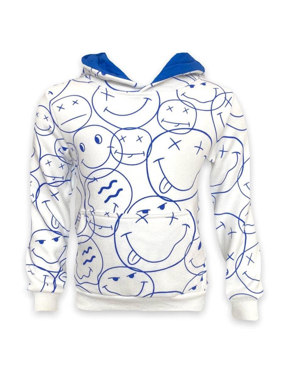 HAPPY DOODLE PLUSH LINED HOODIE