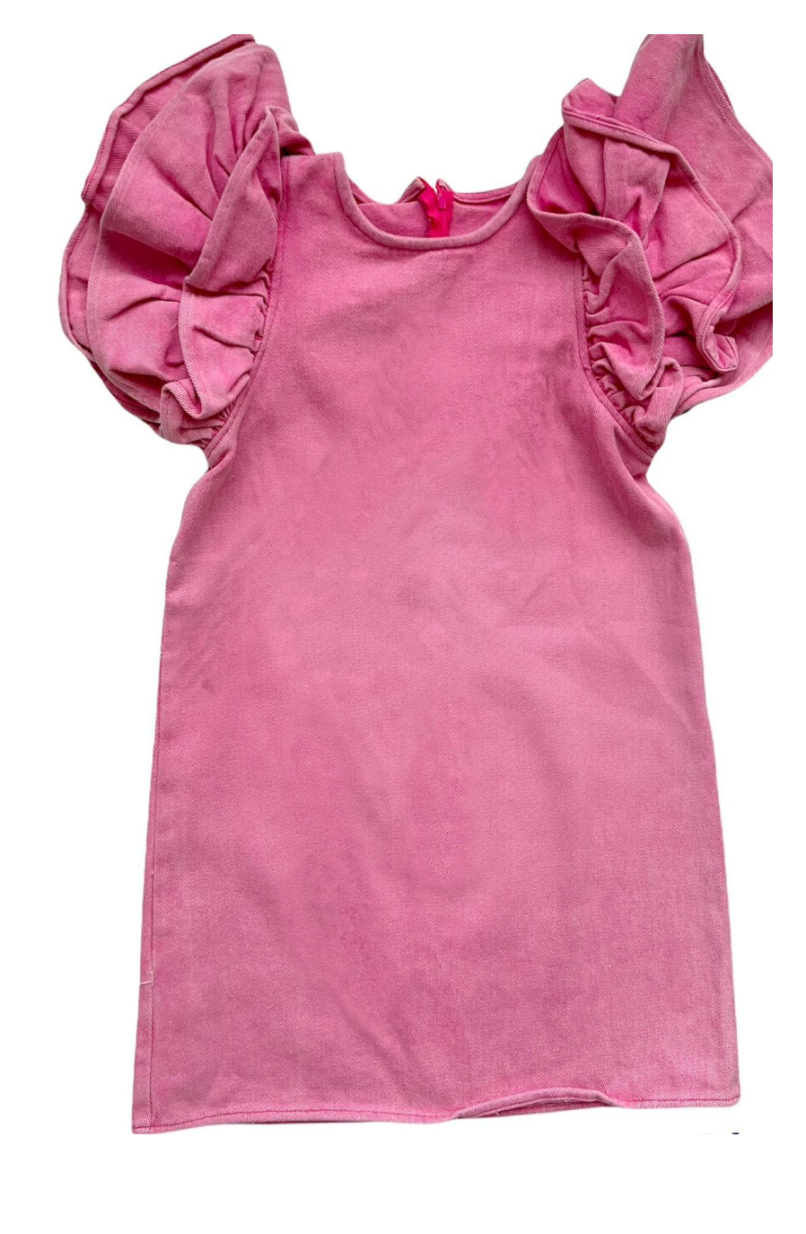 Pink Princess Ruffle Denim