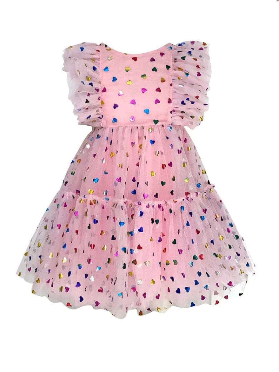Foil Rainbow Heart Dress
