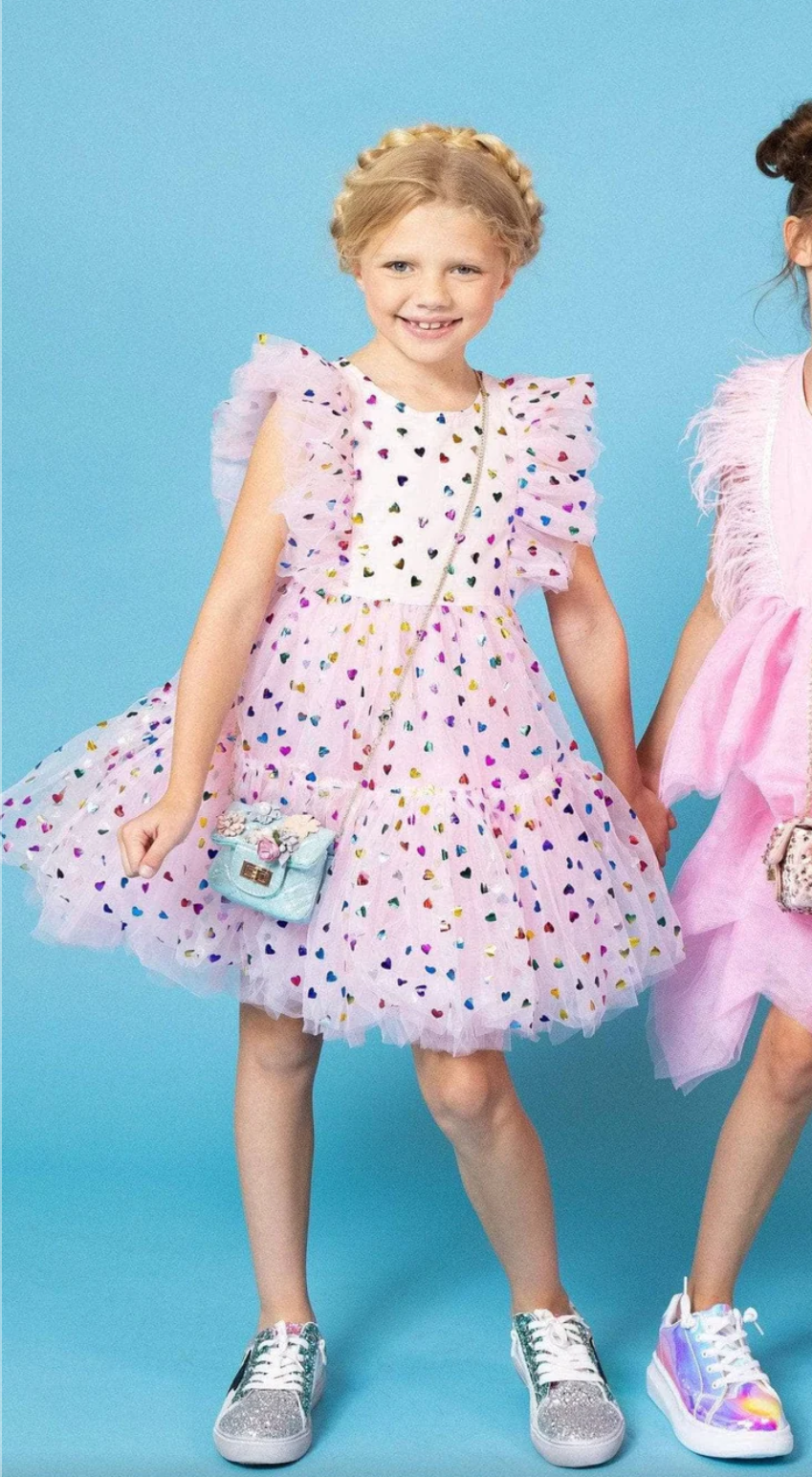 Foil Rainbow Heart Dress