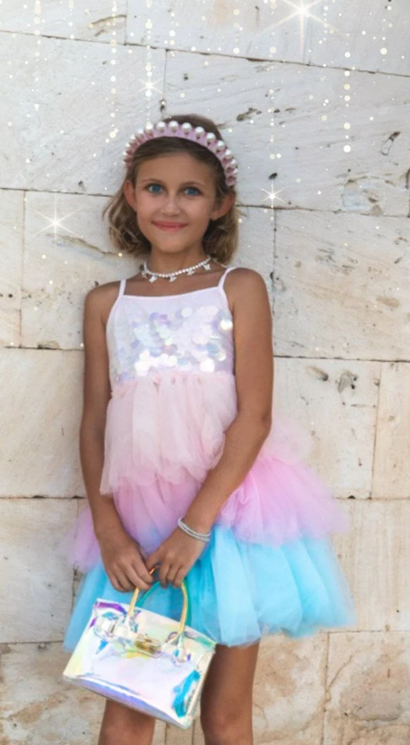 Paillette Ombre Tutu Dress