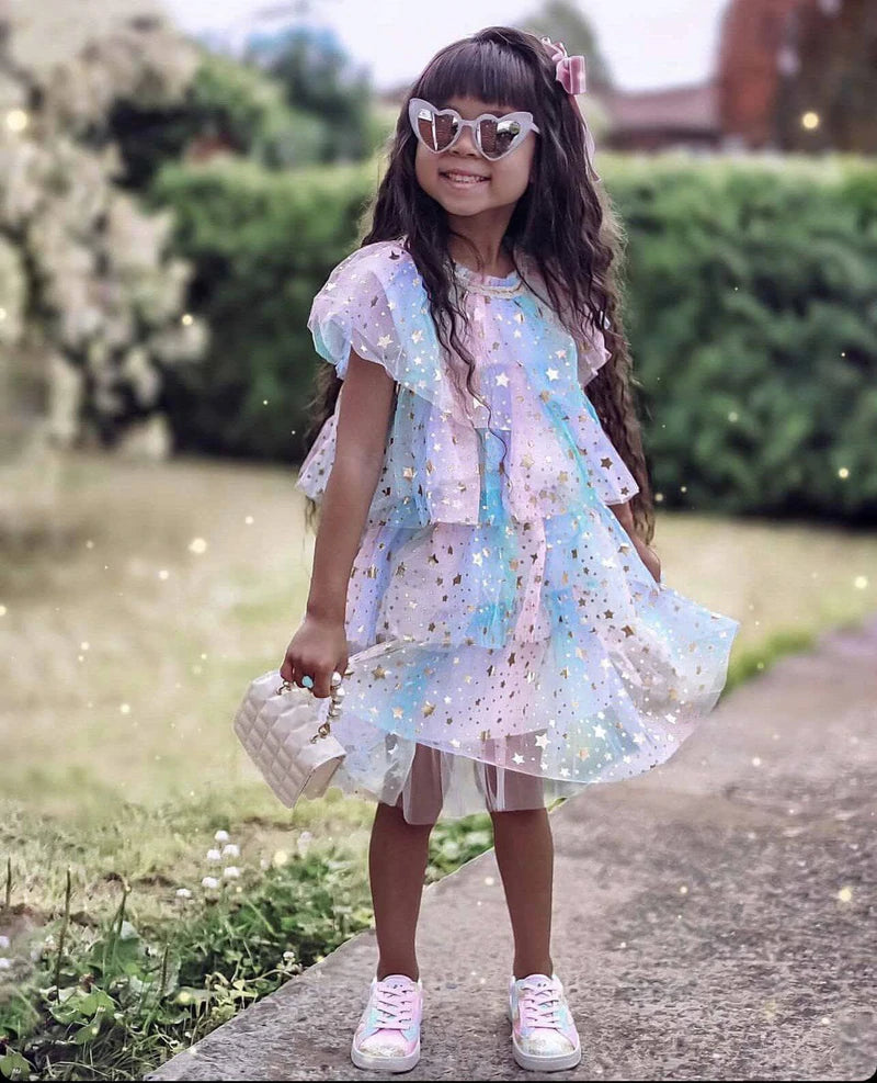 PASTEL STARS DRESS