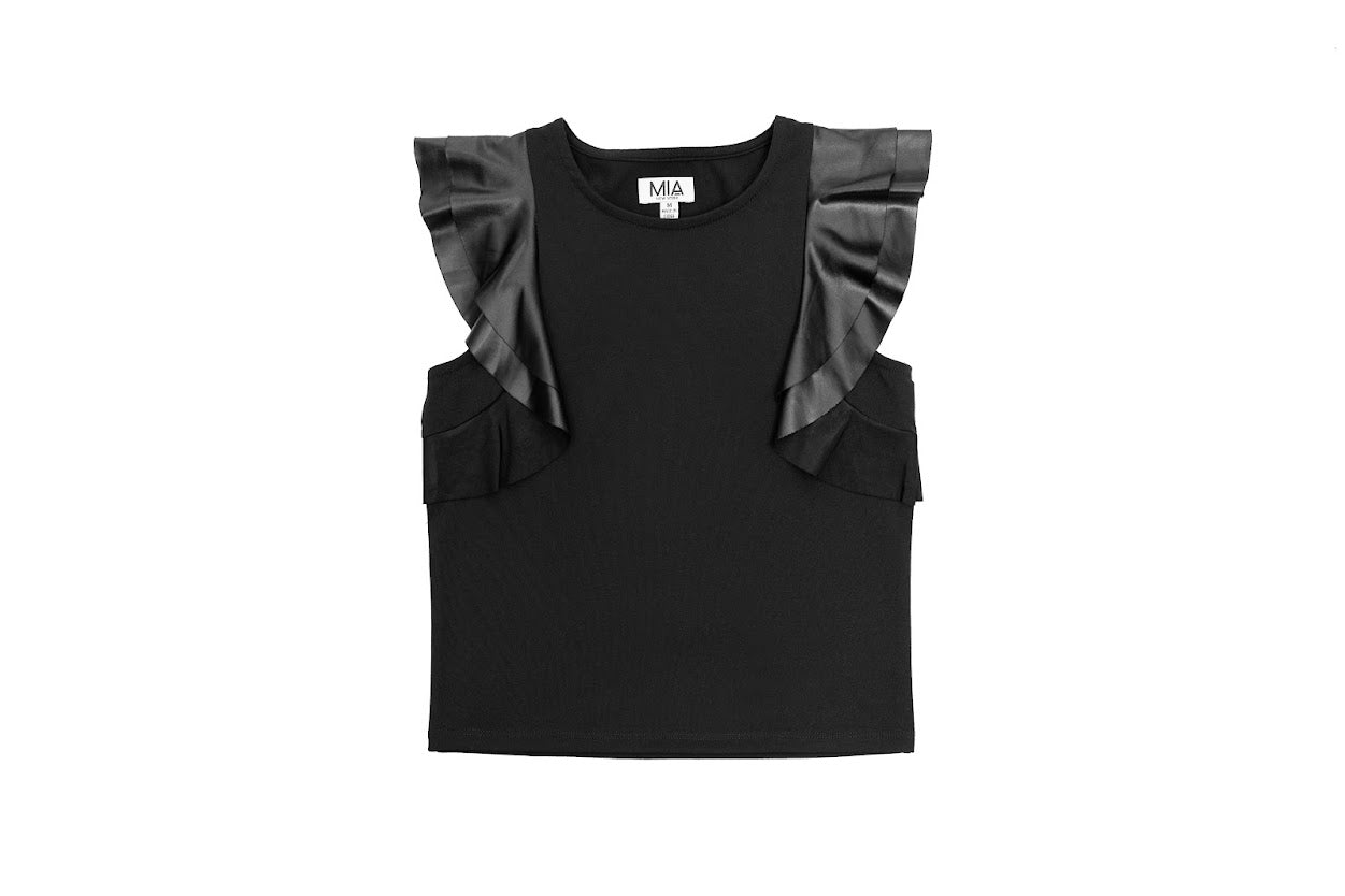Flutter Black Top