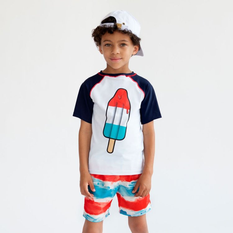 Fire Cracker Swim Trunks