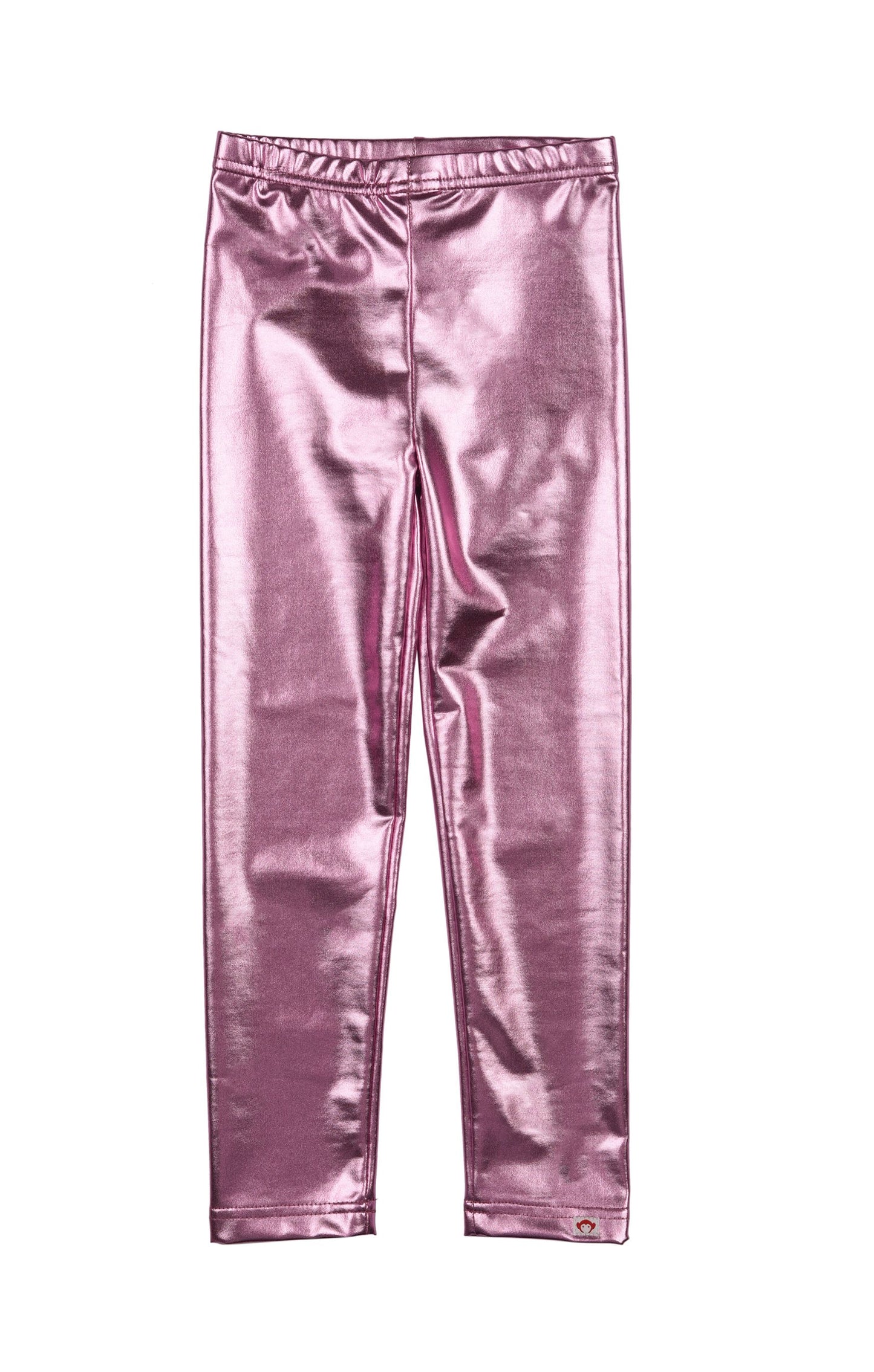 METALLIC LIGHT PINK LEGGINGS