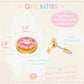 Very Berry Donut | Cutie Stud Earrings | Hypoallergenic