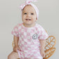 Checkered Shorts Set | Pink