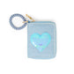 Sequin Heart Spiral Strap Wallet for Kids: Hot Pink