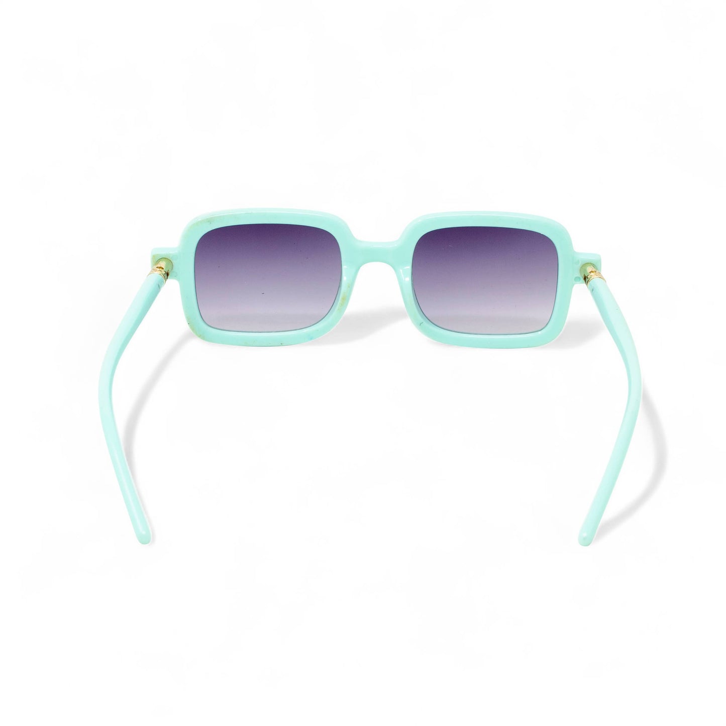 Retro Rectangle Sunglasses for Kids: Teal