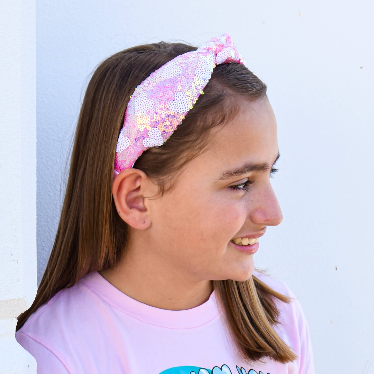 Sequin Heart Valentine's Headband