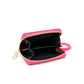 Sequin Heart Spiral Strap Wallet for Kids: Hot Pink