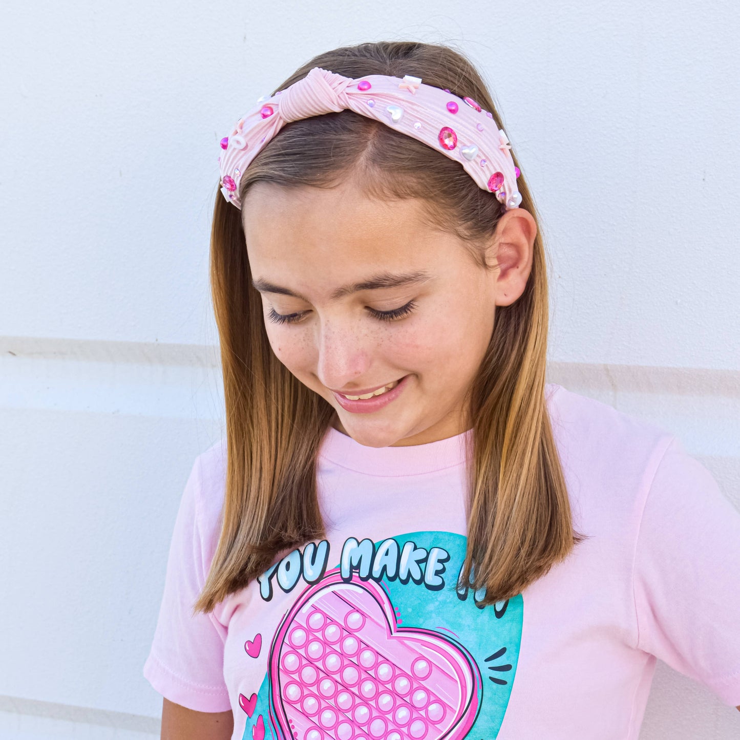 Beaded Valentine's headband