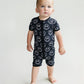 Baby Bamboo Shorty Romper | Electric Smiley