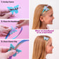 Interchangeable Rhinestone Charm Headband and Hair Clips: Rhinestone Unicorn/Butterfly/Bow