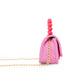 Pearl Handle Message Charm Handbag for Kids: Hot PInk