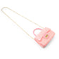 Classic Sparkle Top Handle Handbag: Bubblegum