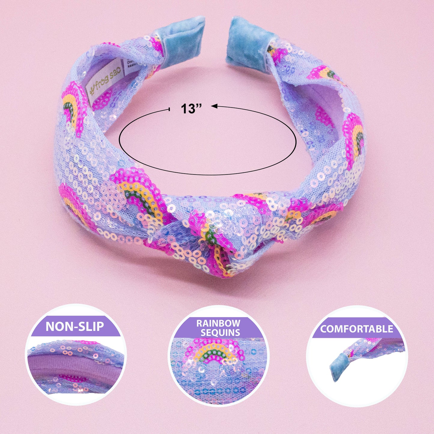 Kids Sequin Knot Headband