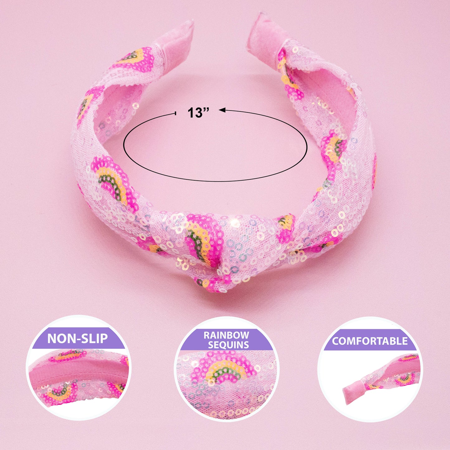 Kids Sequin Knot Headband