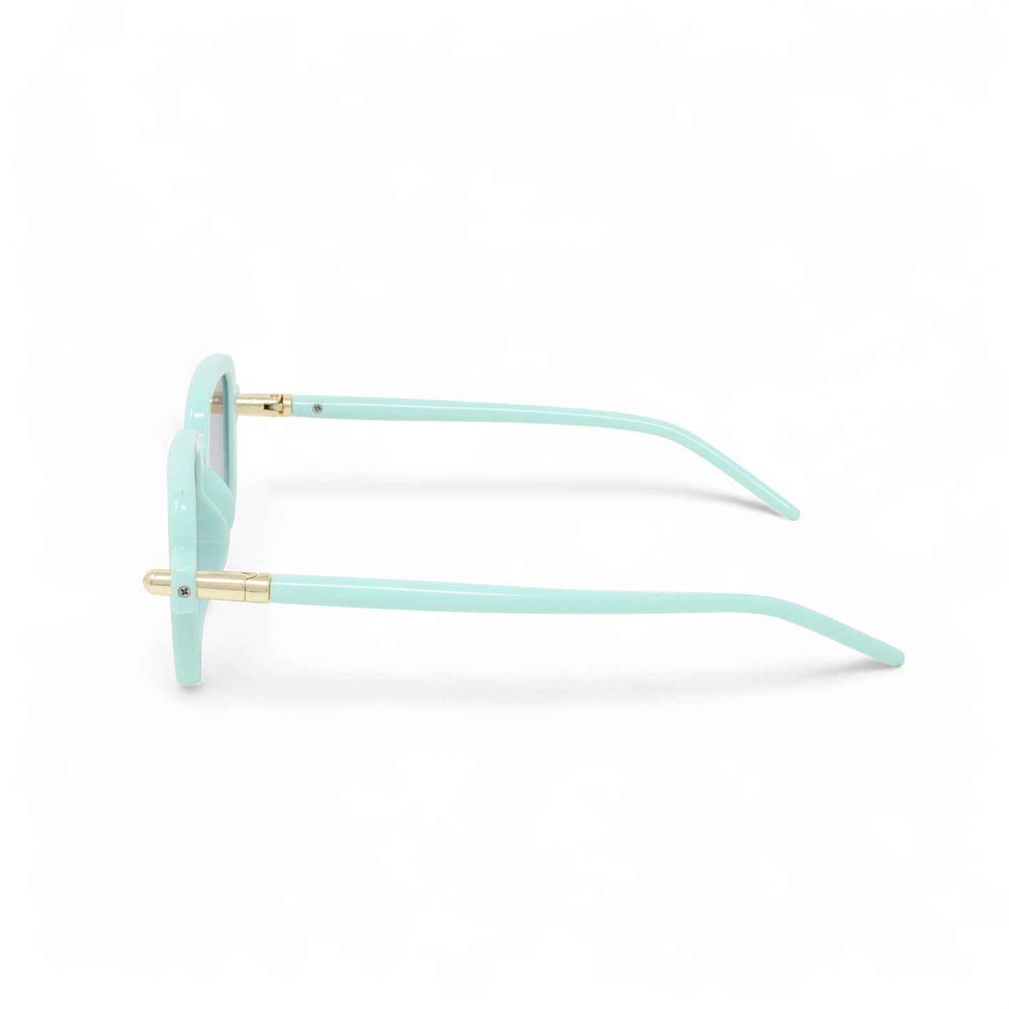 Retro Rectangle Sunglasses for Kids: Teal