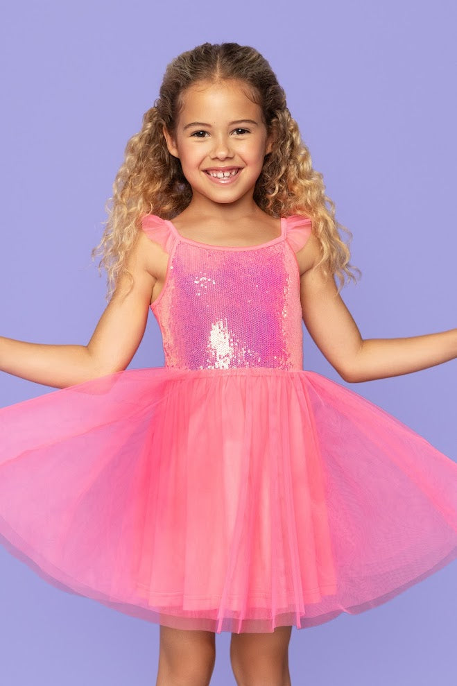 Mia NY Purple Tutu Sequin Dress