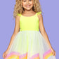 Mia NY Rainbow Lime Dress