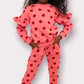 Strawberry Ruffle Joggers Set