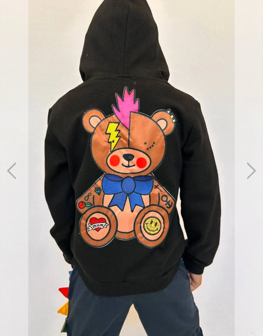 Emoji Punk Bear Hoodie