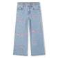 BILLIEBLUSH GIRLS' DENIM JEANS FEATURING LETTERING