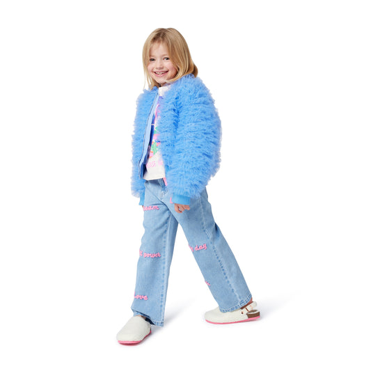 BILLIEBLUSH GIRLS' DENIM JEANS FEATURING LETTERING