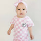 Checkered Shorts Set | Pink