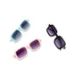 Retro Rectangle Sunglasses for Kids: Teal