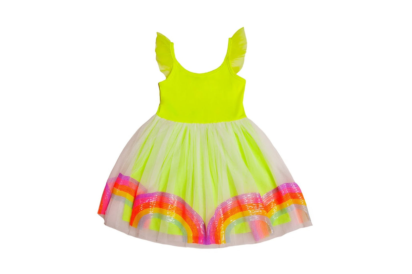 Mia NY Rainbow Lime Dress