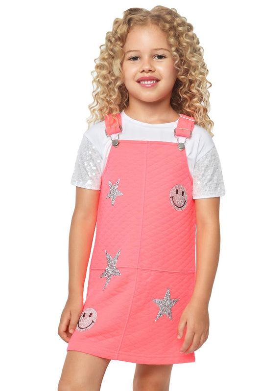 Metallic Patch Overall Coral