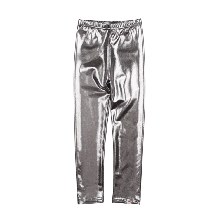 SILVER SHINY LEGGINGS