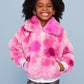 Tie Dye Fur Jacket