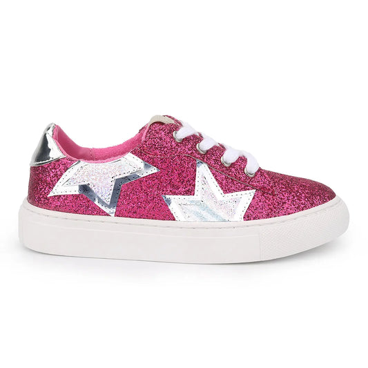 Miss Harper Sneaker in Pink and Silver