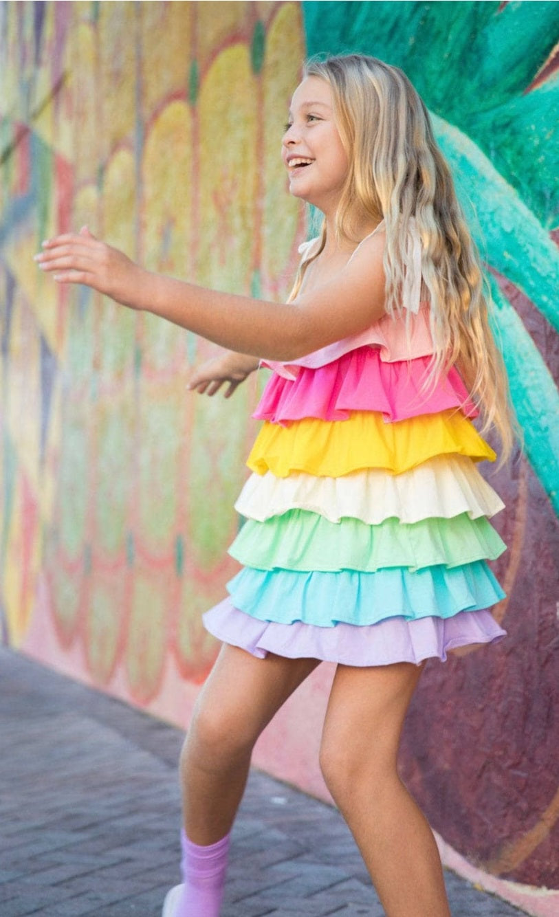 Ruffle Pastel Sun Dress