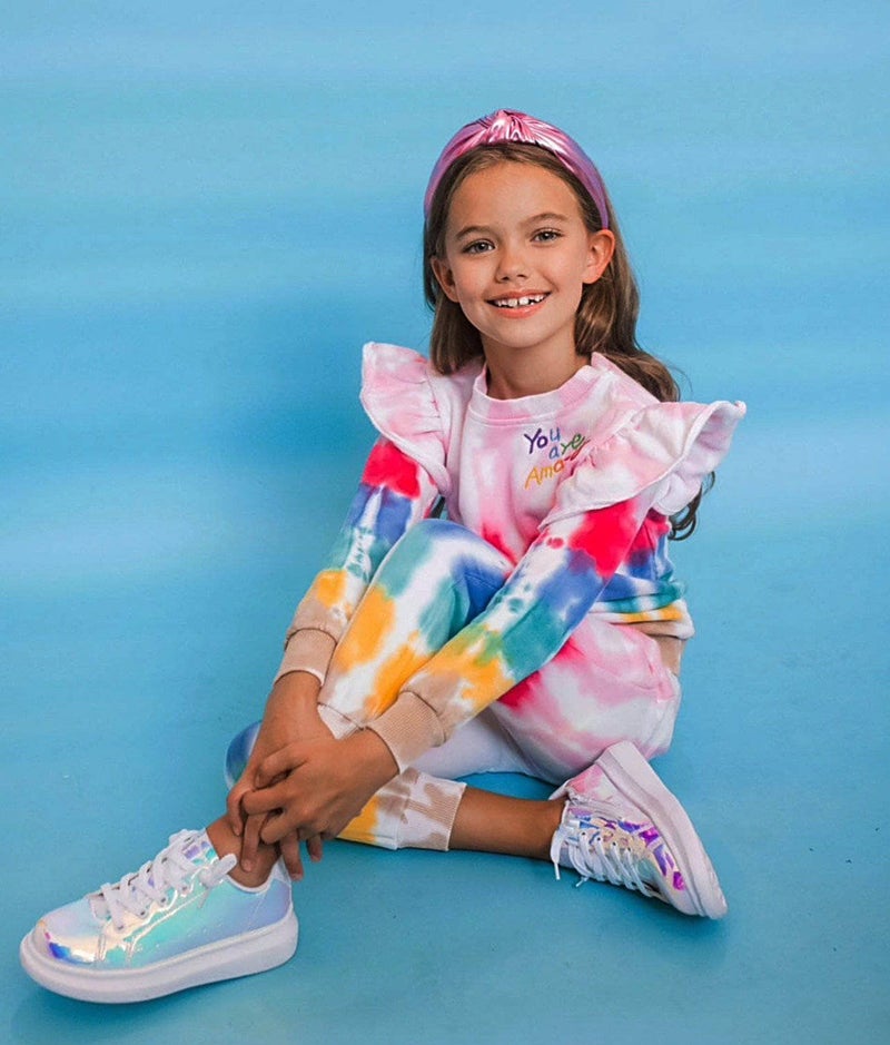 TIE DYE GIRLS SWEATSUIT