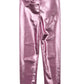 METALLIC LIGHT PINK LEGGINGS